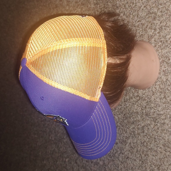 NFL Team Minnesota Vikings Trucker Mesh Fitted Stretch Hat OS - Picture 3 of 8